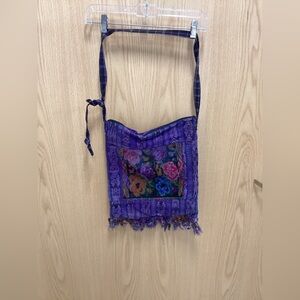 Purple Floral Women's Bag